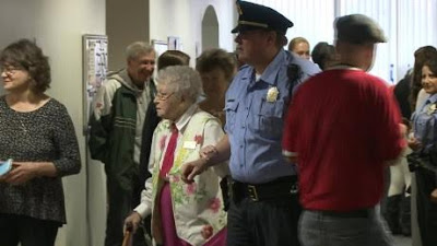 Police cuff and arrest 102 year old woman 2