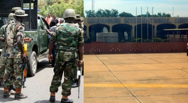 Angry soldiers ground Maiduguri airport, threaten to shoot superiors