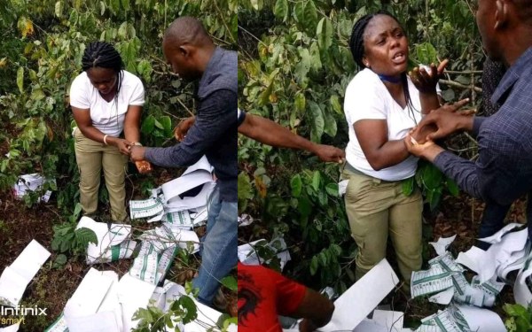 Female Corps member allegedly caught destroying ballot papers in the bush
