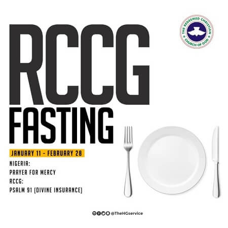 RCCG 2020 Fasting Prayer Points Day 40 - 19th February
