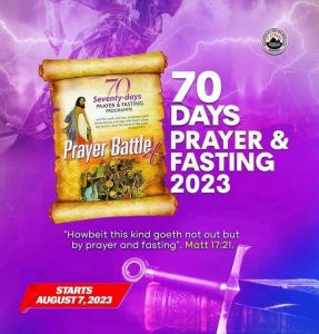 MFM 70 Days Fasting and Prayer 8th September 2023 – Day 33