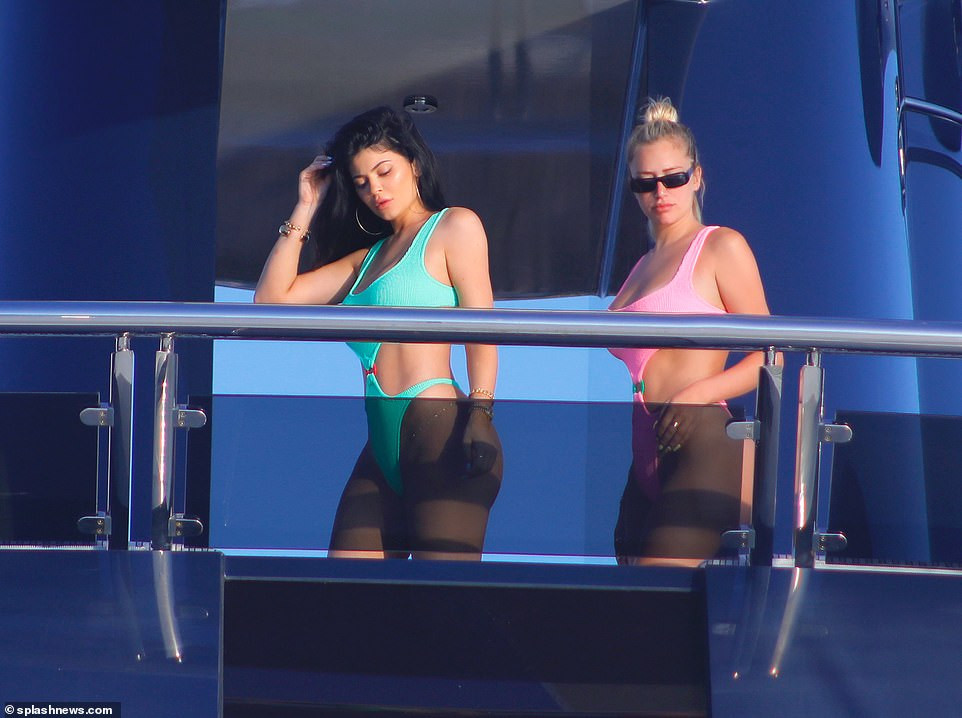 Kylie Jenner showcases her curves in tiny thong swimsuit